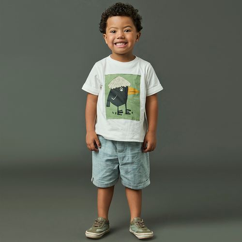 Conjunto Toddler Menino Natureza Off-White