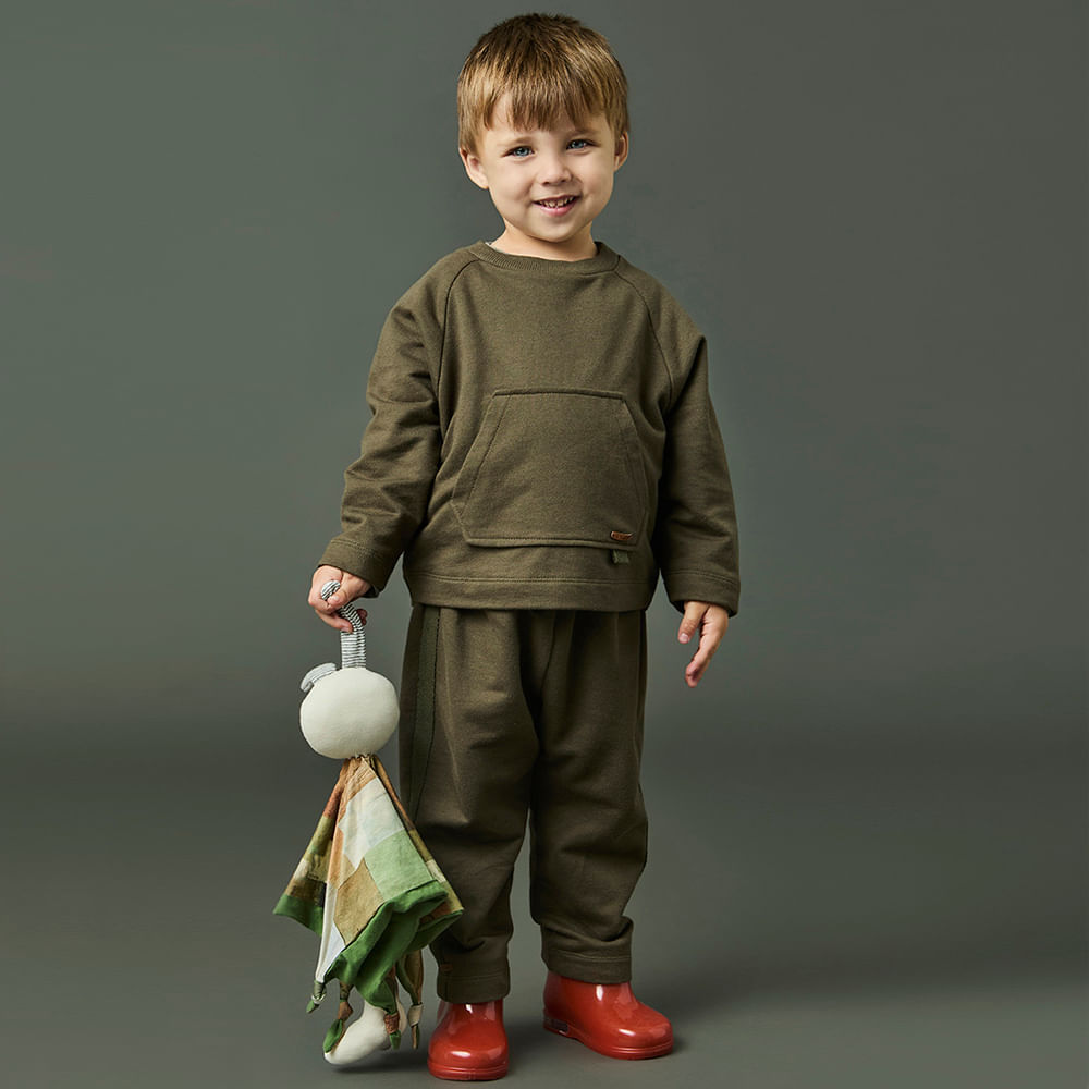 Conjunto Toddler Menino Vida ML Verde