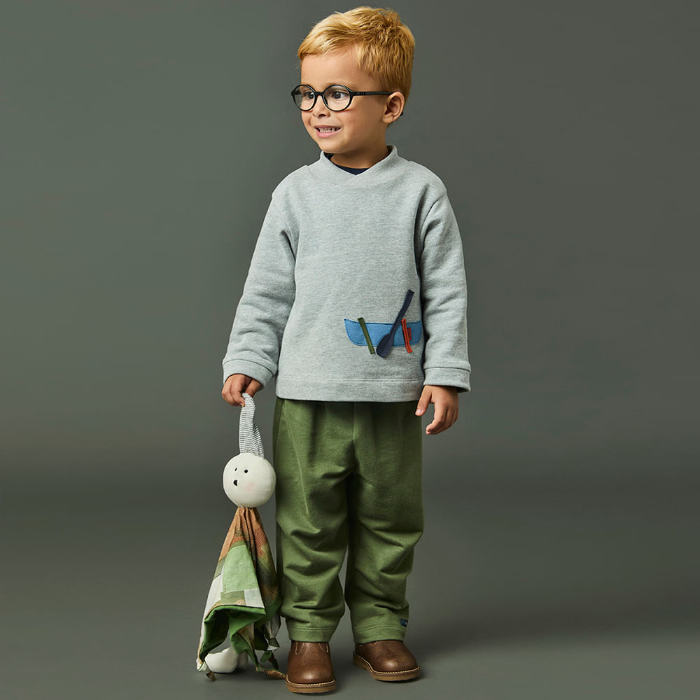 Conjunto Toddler Menino Canoagem ML Verde