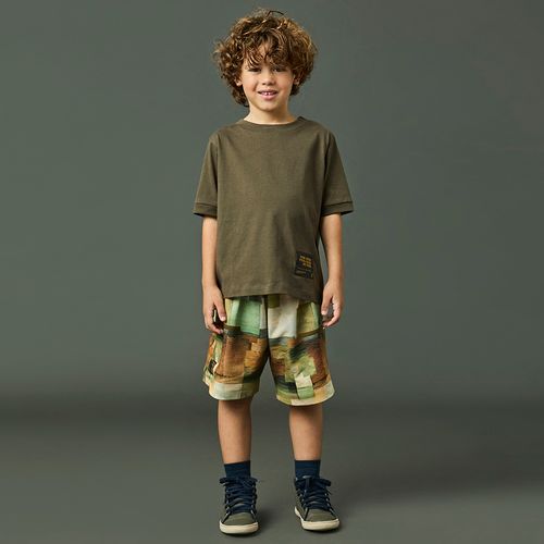 Conjunto Infantil Menino Praias Verde Escuro
