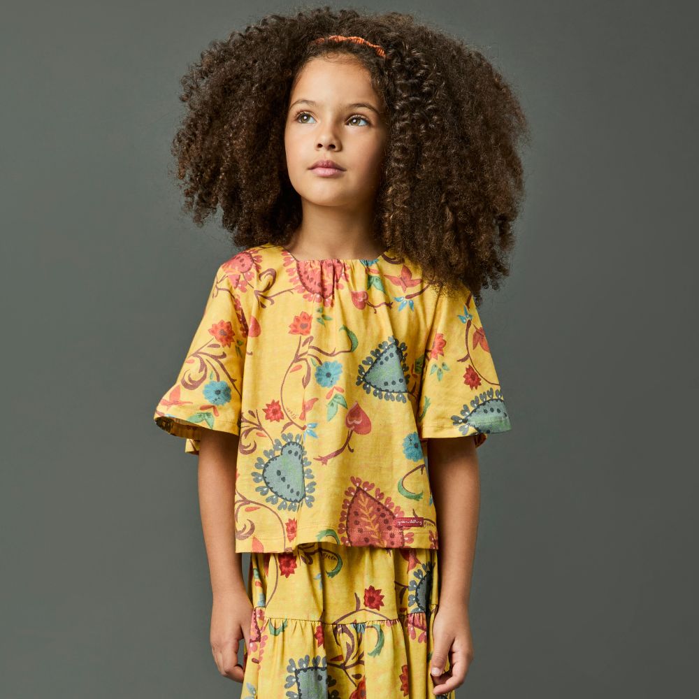 Blusa Infantil Menina Moana Amarelo