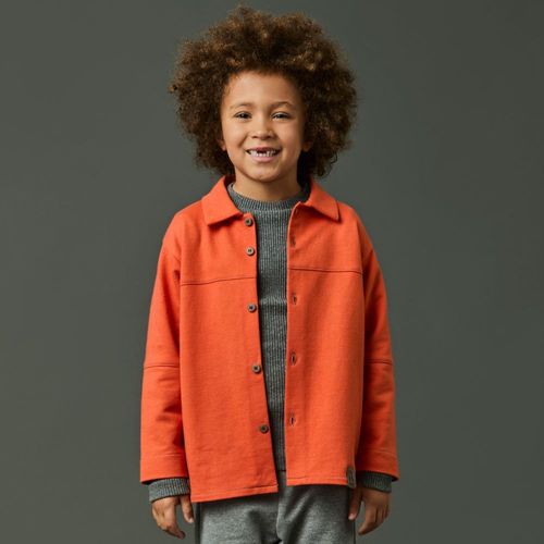 Camisa Infantil Menino Vida ML Laranja