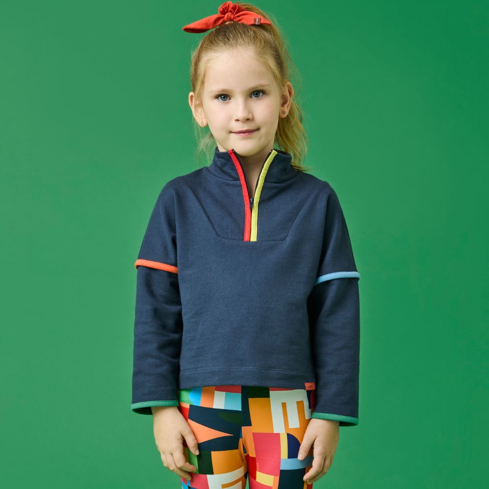 Blusa Infantil Menina Energia Azul