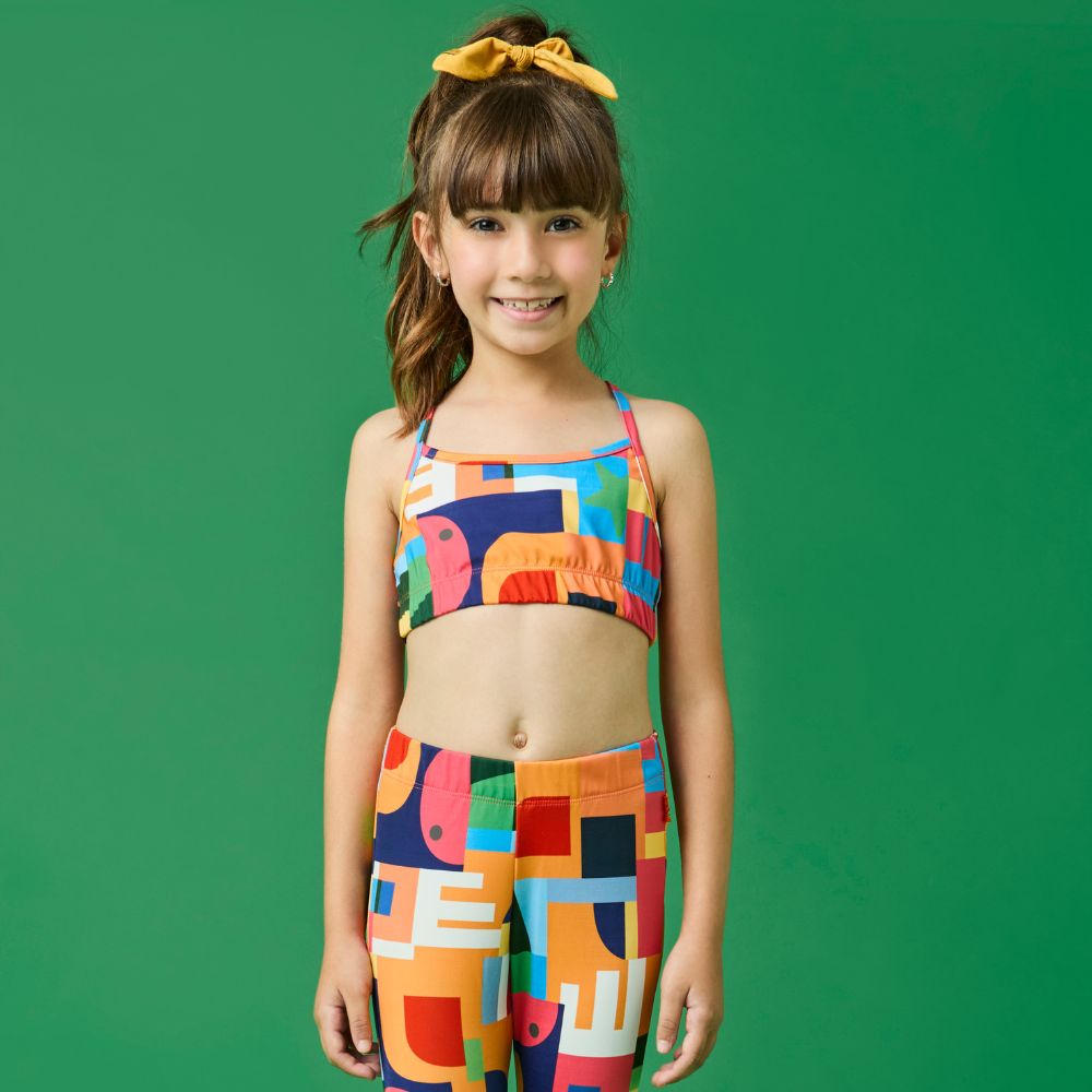 Top Infantil Menina Estelar Multicolorido