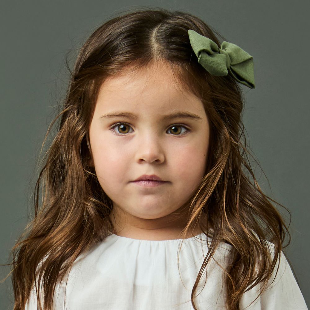 Laço Infantil Menina Tahiti Verde