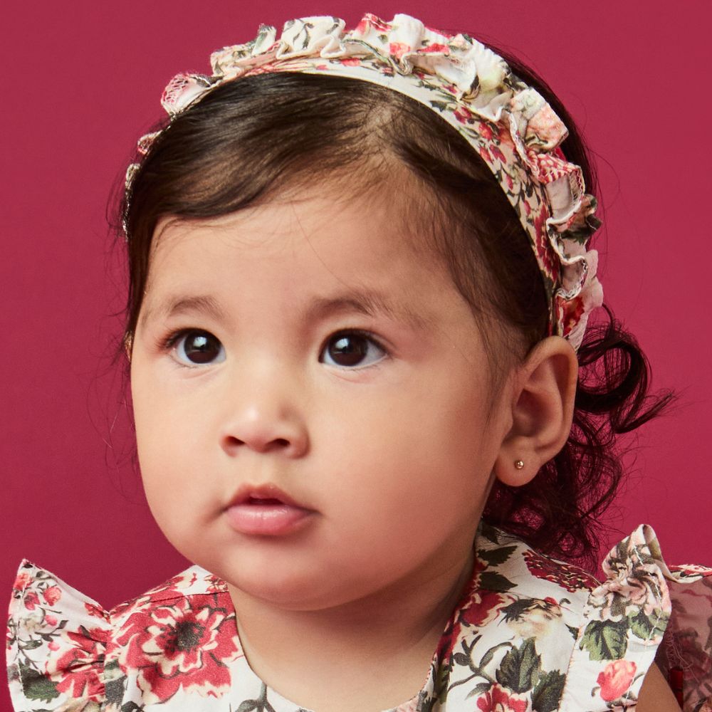 Faixa Bebê Menina Natureza Off-White