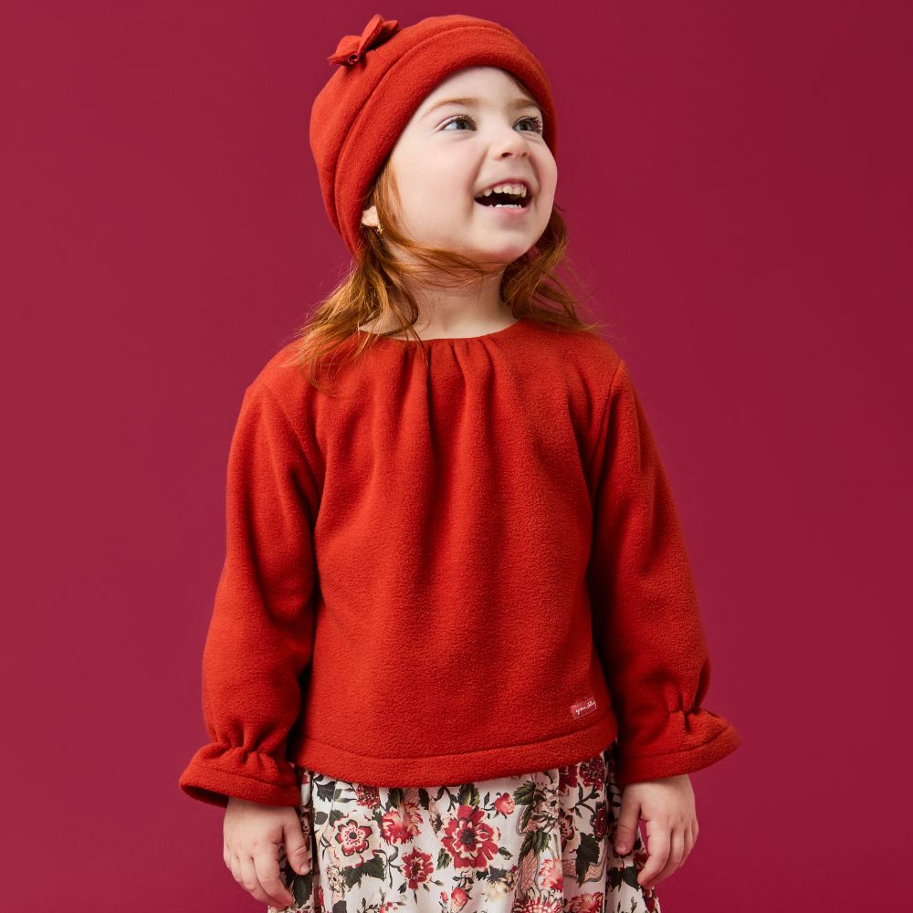 Blusa Toddler Menina Naran ML Ferrugem