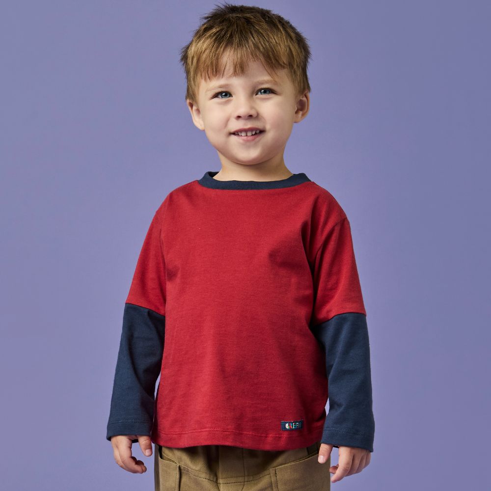 Camiseta Toddler Menino Yum ML Vermelha