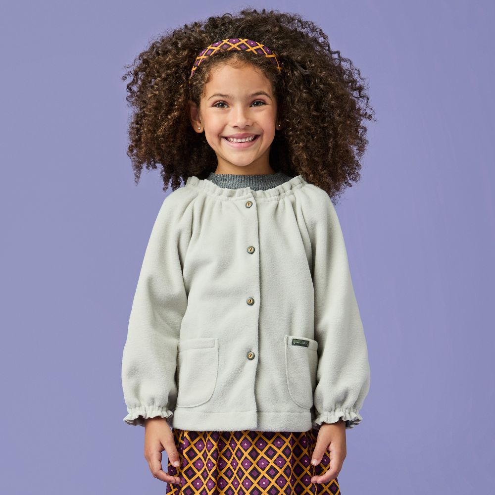 Casaco Infantil Menina Naran Cinza