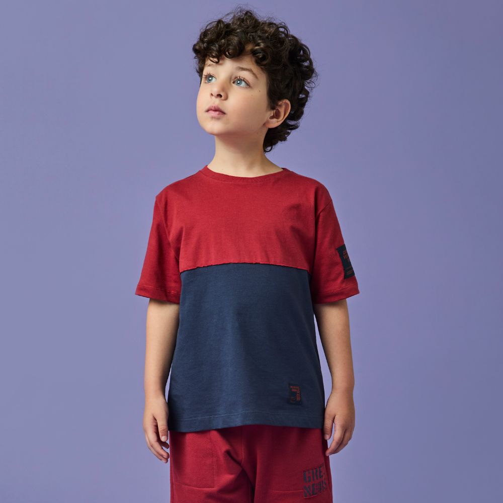 Camiseta Infantil Menino Yum Vermelha