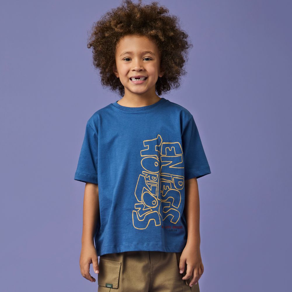 Camiseta Infantil Menino Endless Horizons Azul