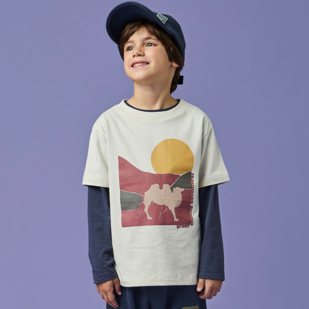 Camiseta Infantil Menino Aventuras Cru