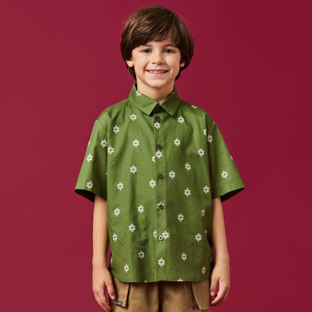 Camisa Infantil Menino Iurta Verde