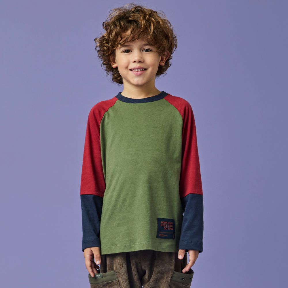 Camiseta Infantil Menino Yum ML Verde