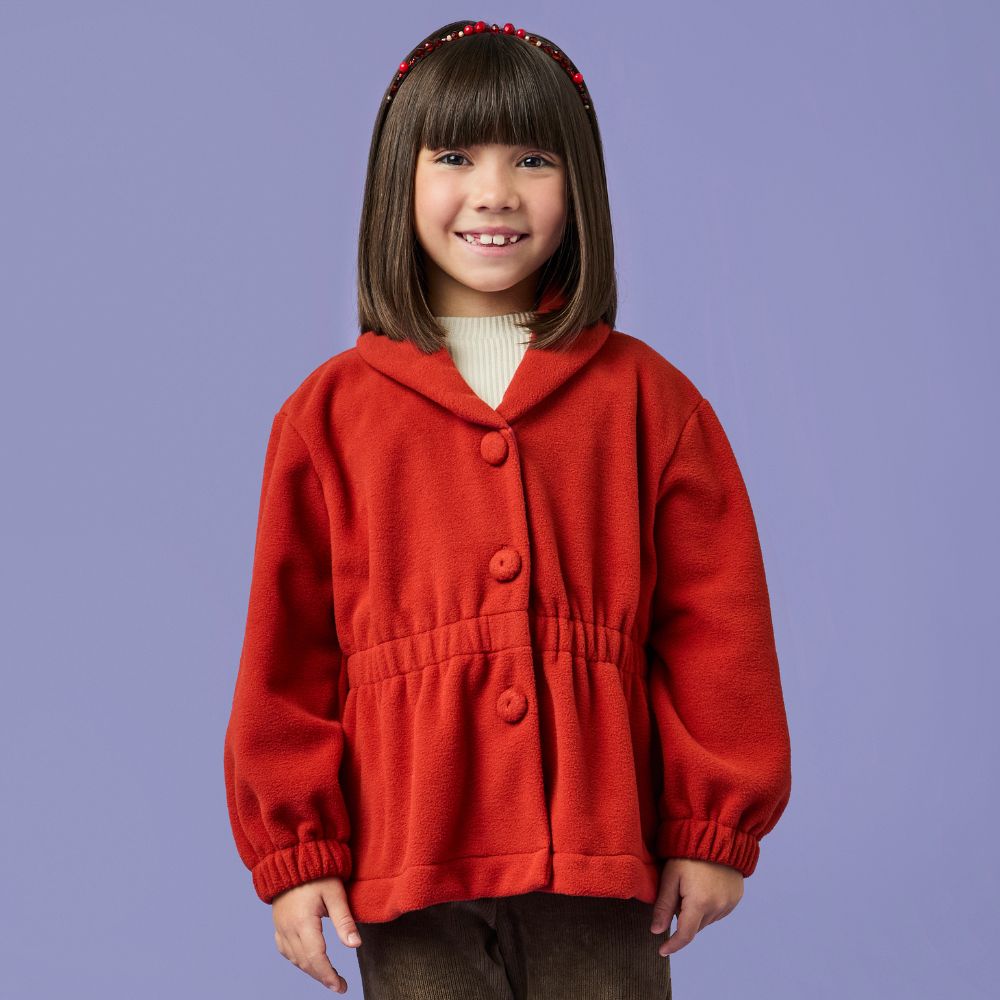 Casaco Infantil Menina Deserto Ferrugem