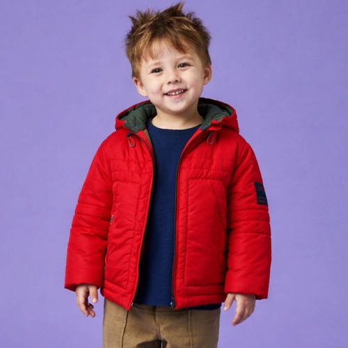 Jaqueta Toddler Menino Matelasse Ferrugem