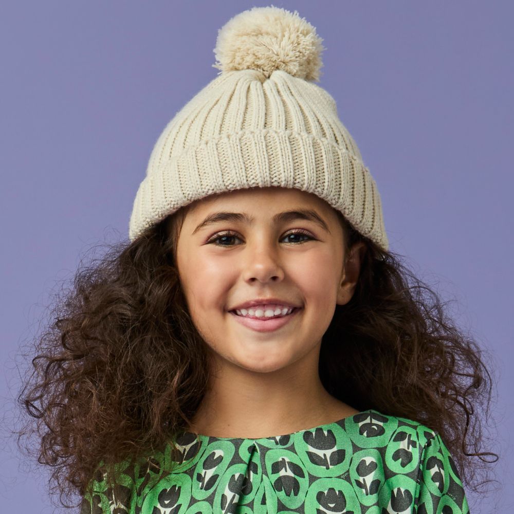 Gorro Infantil Menina Pompom Cru