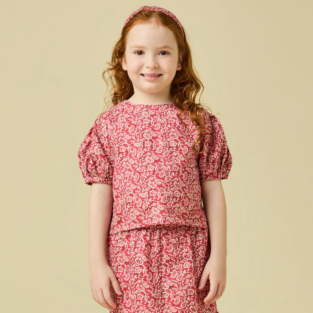 Blusa Infantil Menina Astrid Rosa