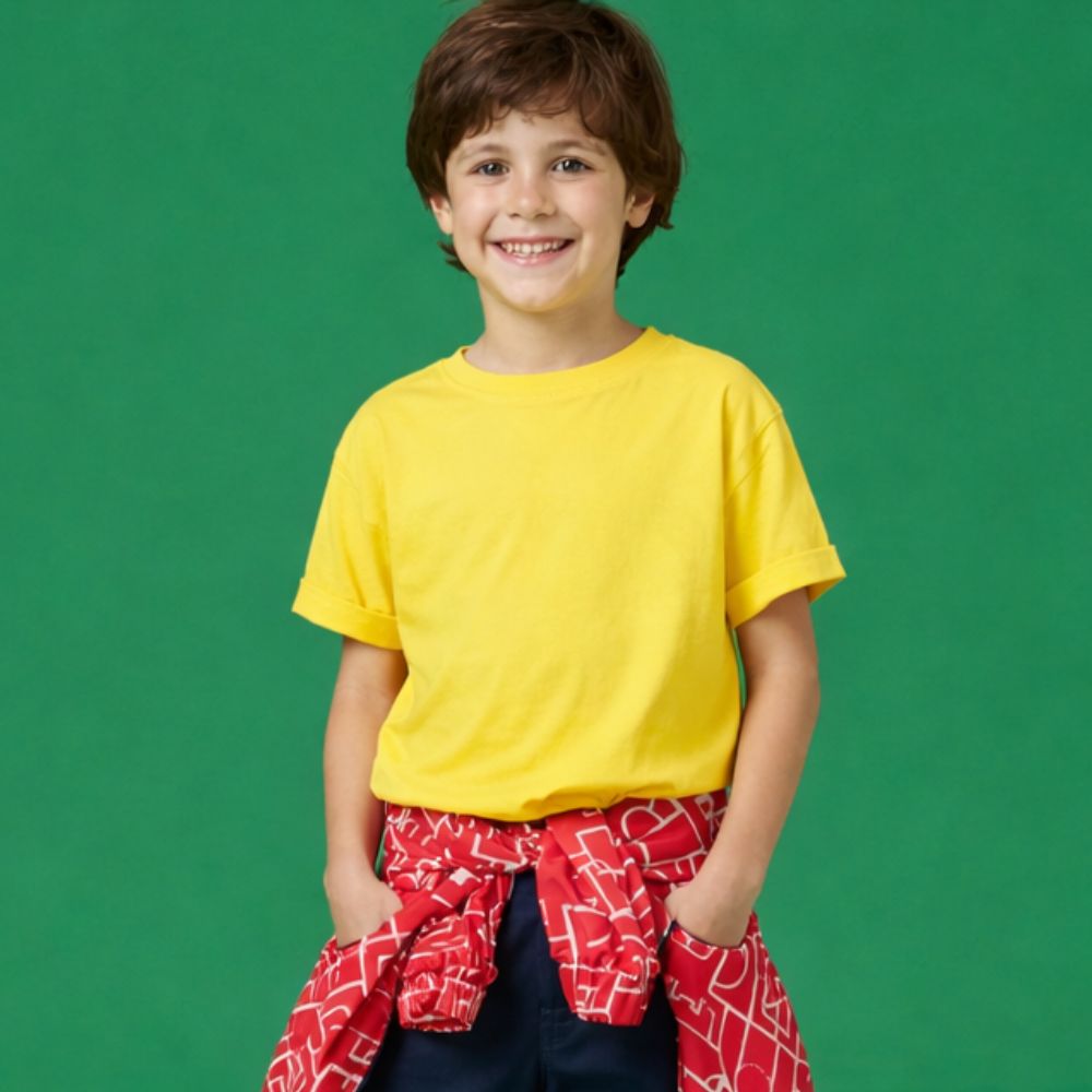 Camiseta Infantil Menino Placar Amarela