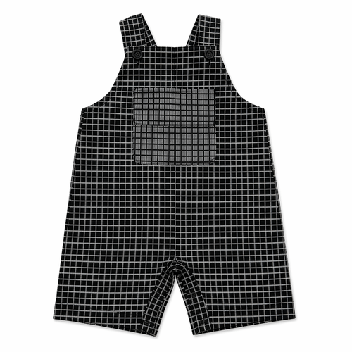 Jardineira Toddler Menino Velejar Preta