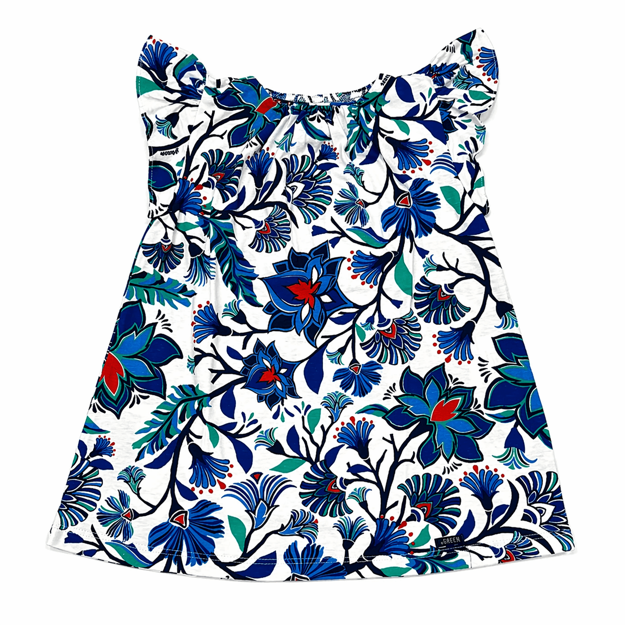 Vestido Toddler Menina Verão Azul