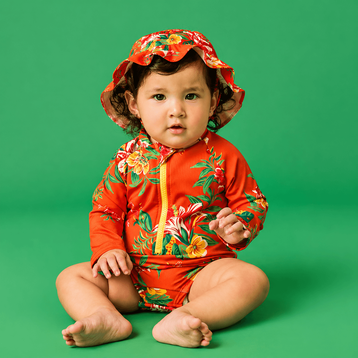 Maiô Bebê Menina Vitória ML Vermelho