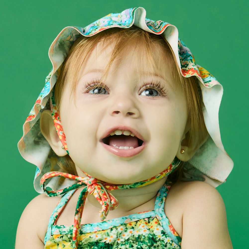 Chapéu Bebê Menina Sol Amarelo