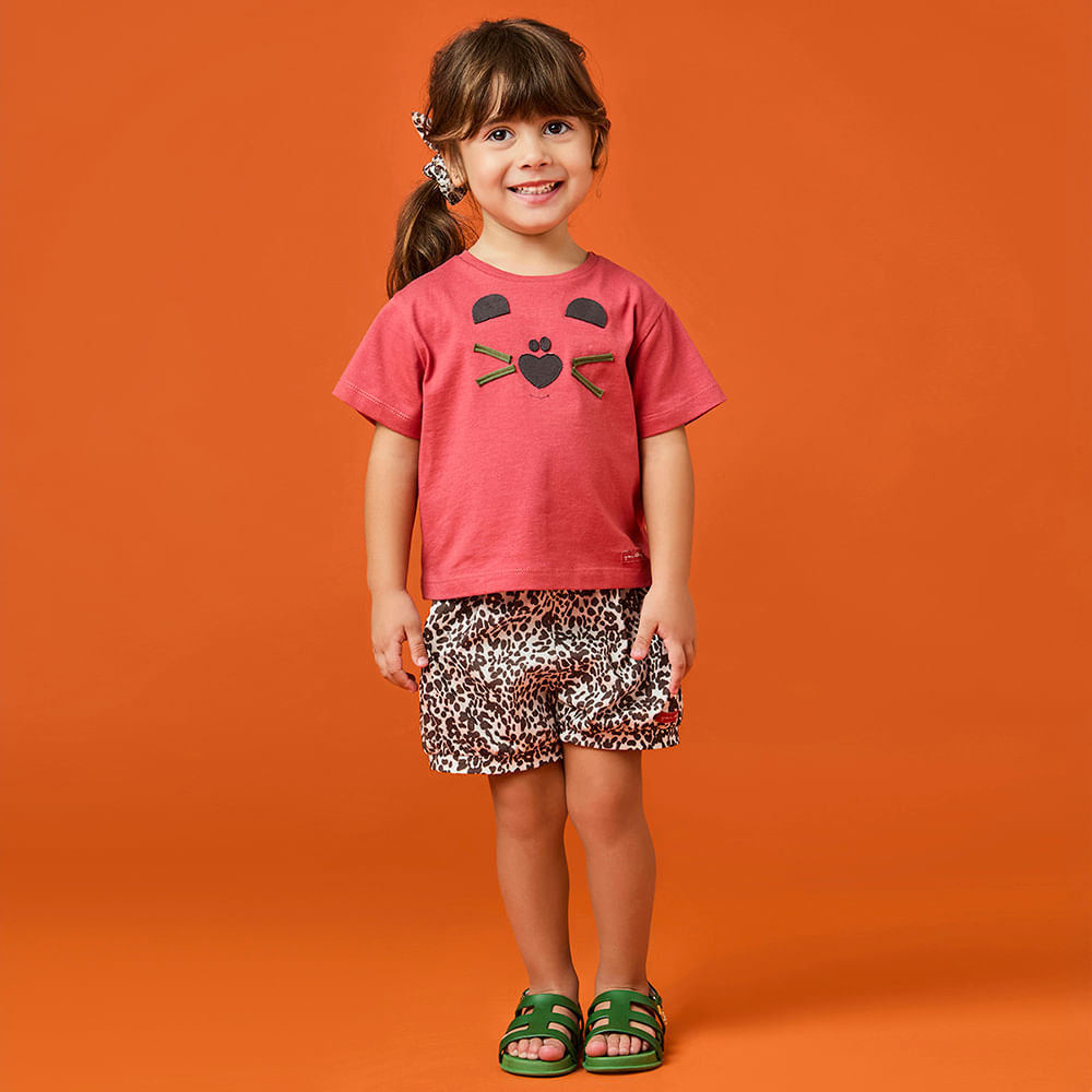 Conjunto Toddler Menina Namibe Vermelho