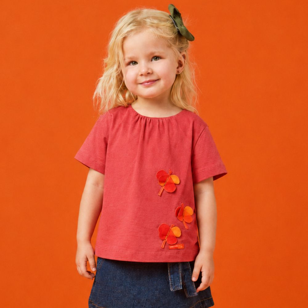 Blusa Toddler Menina Liv Vermelha