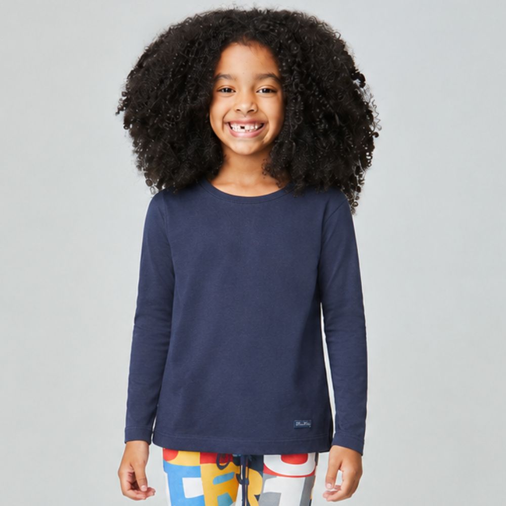 Blusão Infantil Menina Color Azul