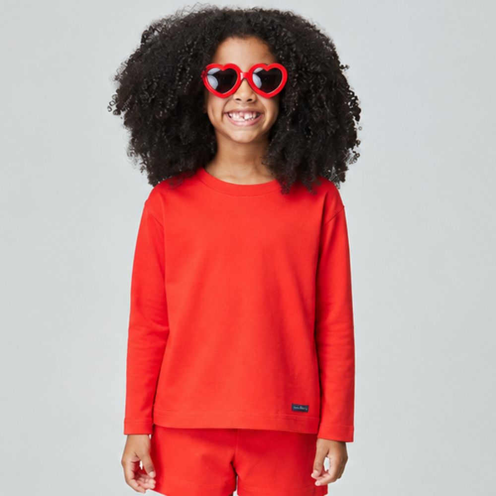 Blusão Infantil Menina Color Vermelho