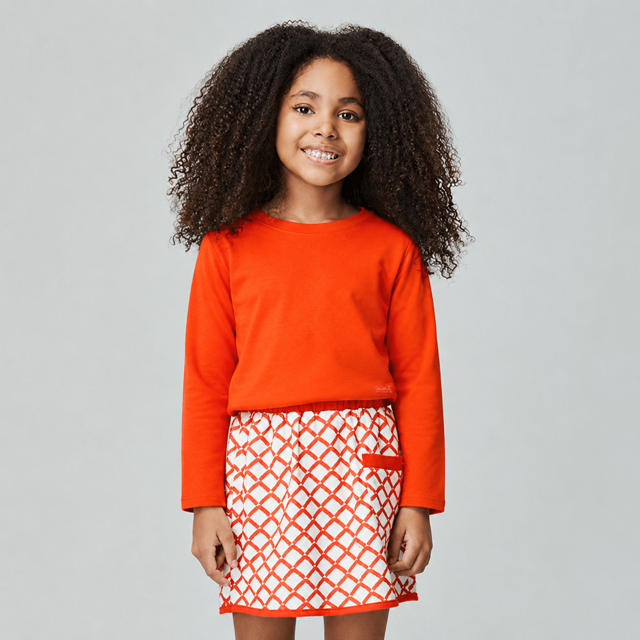 Camiseta Infantil Menina Sonho ML Laranja