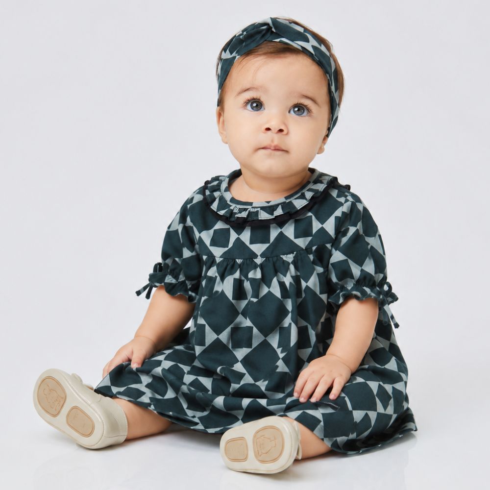 Vestido Bebê Menina Memórias Chumbo