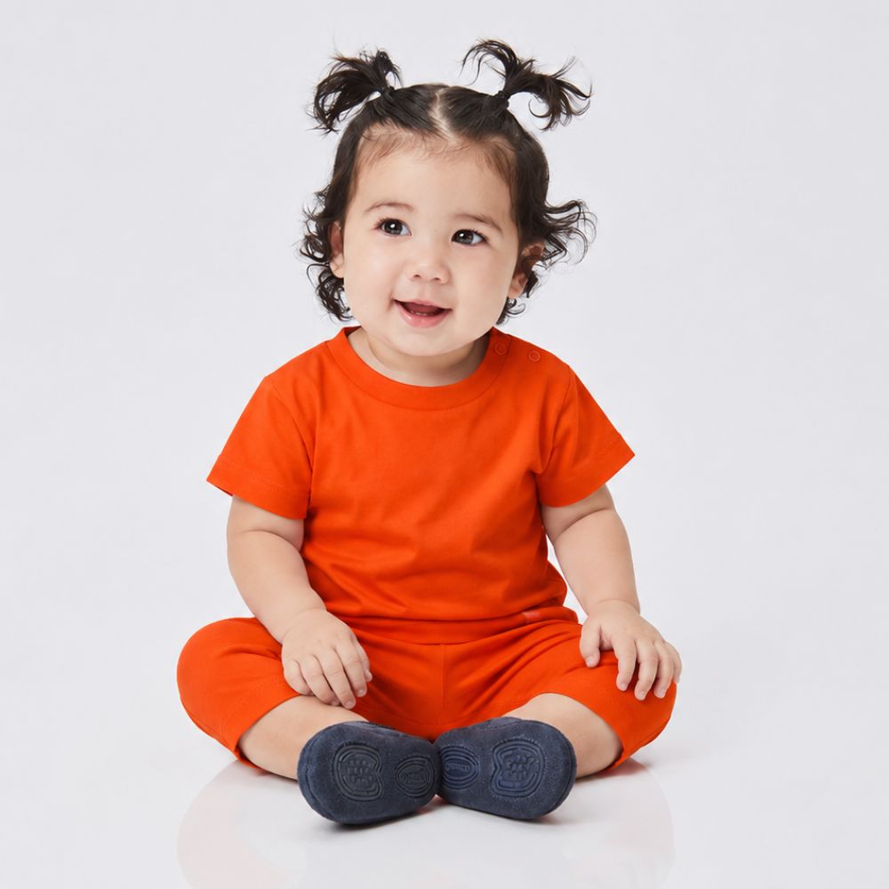 Conjunto Bebê Unissex Malha Color Vermelho