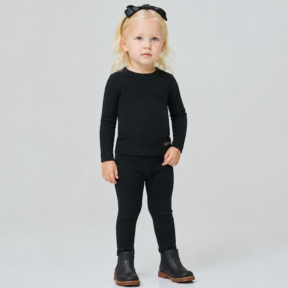 Calça Toddler Unissex Plissada Chumbo