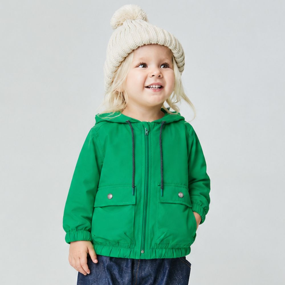Jaqueta Toddler Menina Corta Vento Green Verde