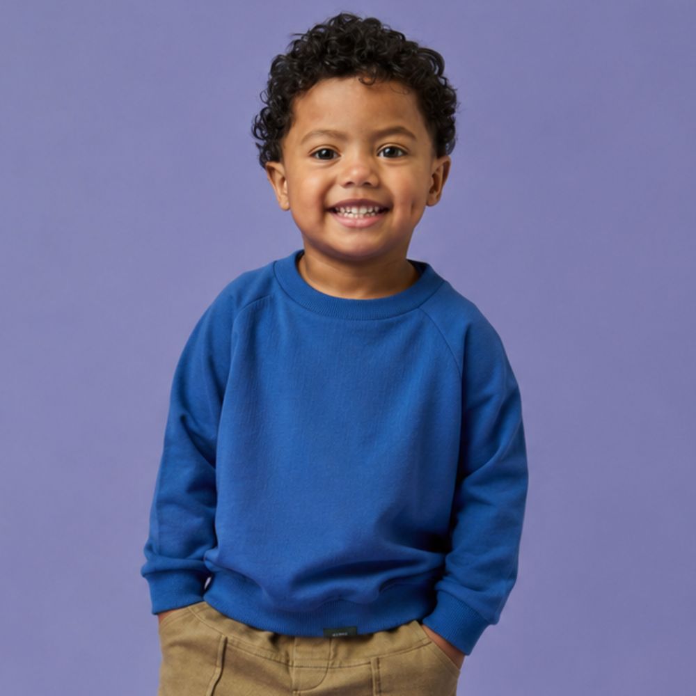 Blusa Moletom Toddler Menino Greeners ML Azul