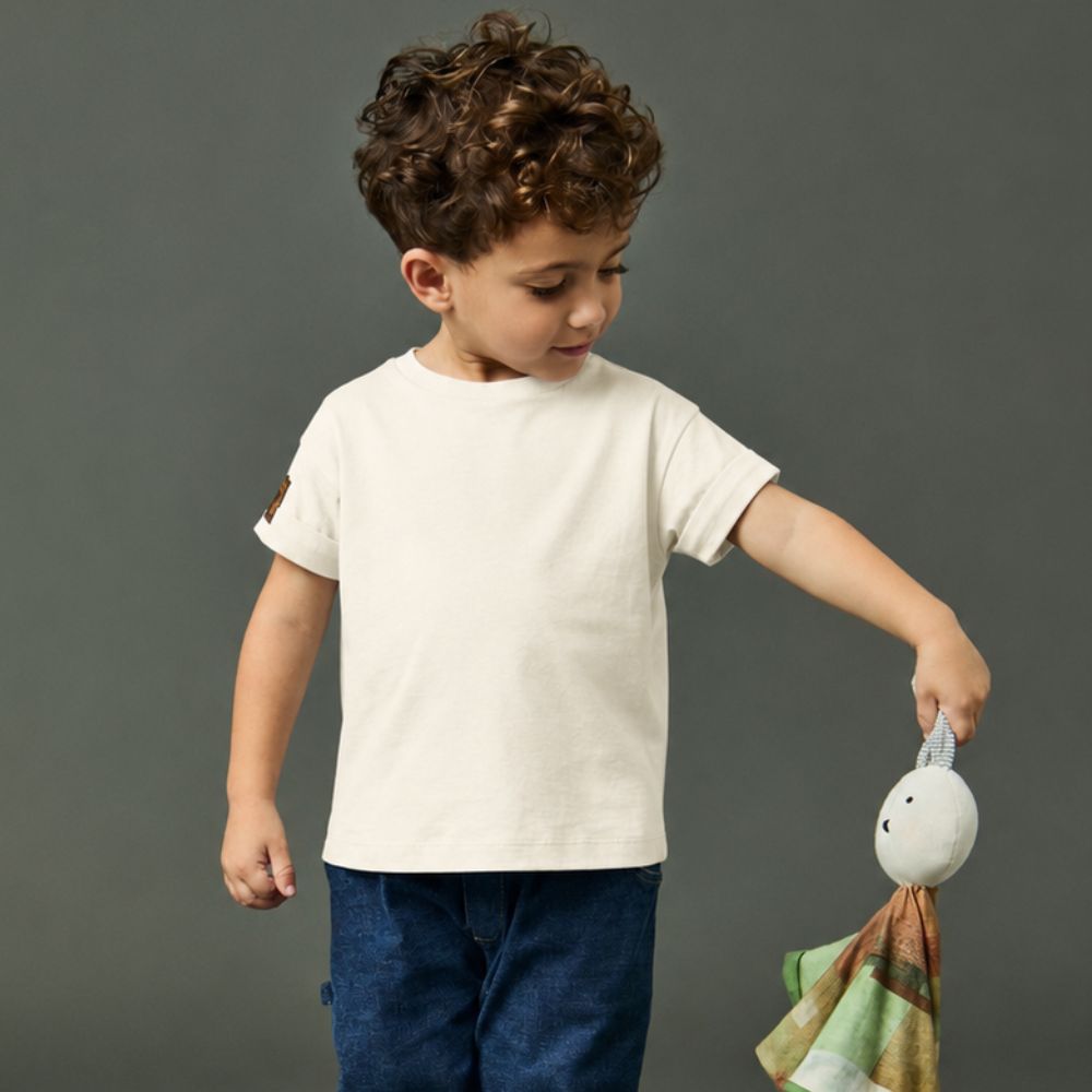 Camiseta Toddler Menino Vida Off-White