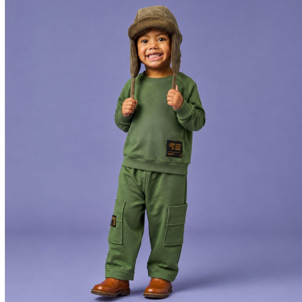 Conjunto Toddler Menino Yum ML Verde