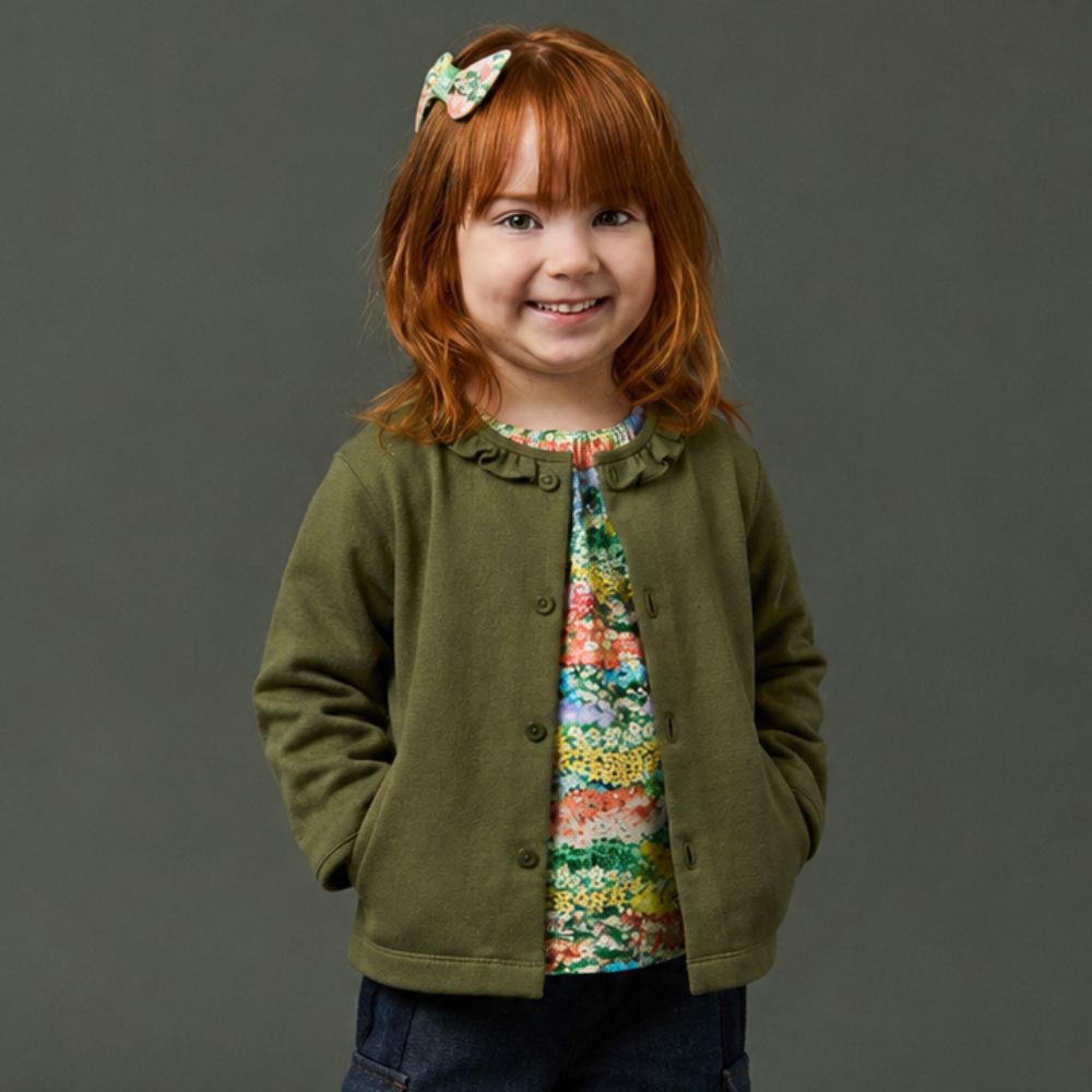 Casaco Toddler Menina Moletinho Verde