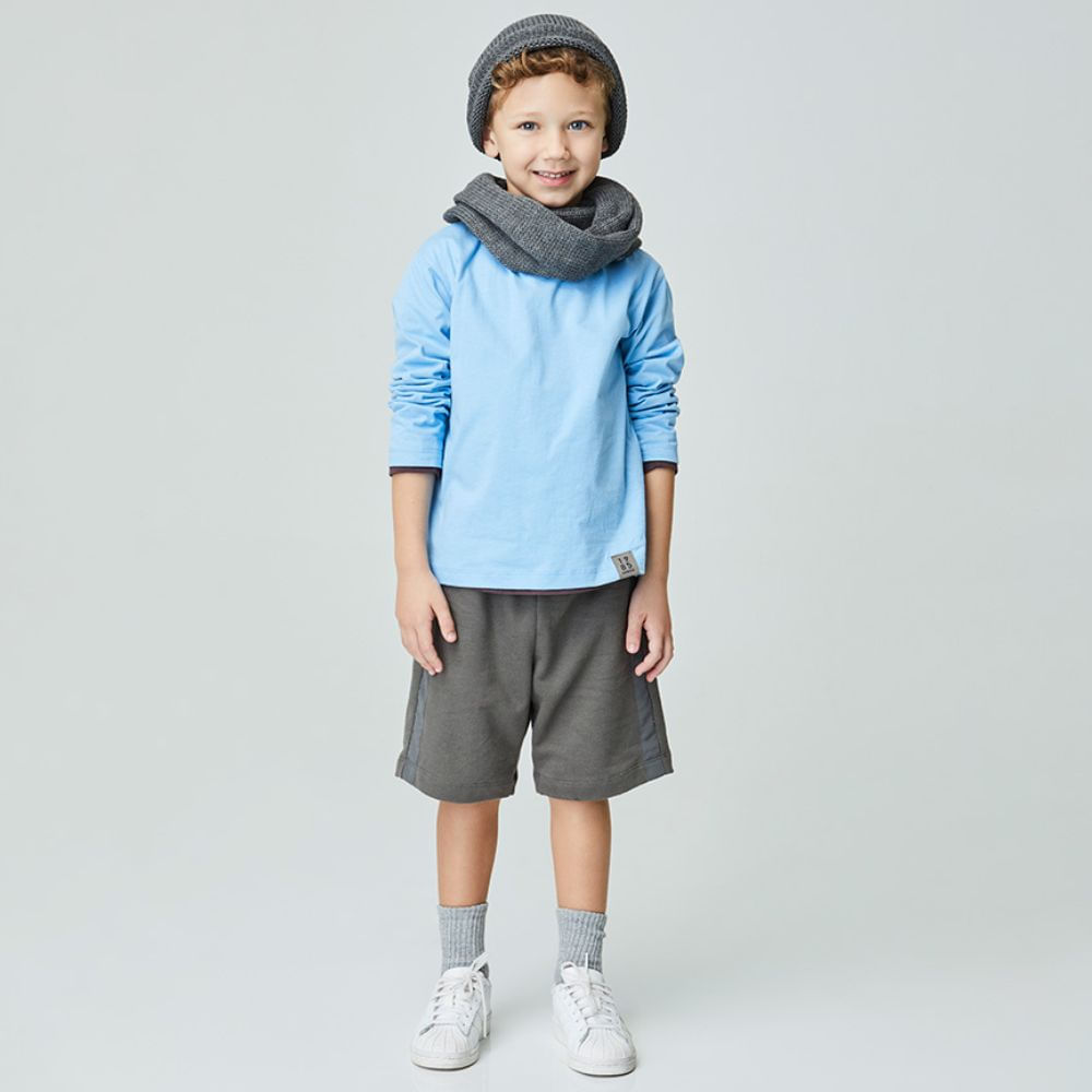 Bermuda Infantil Menino Astral Cinza