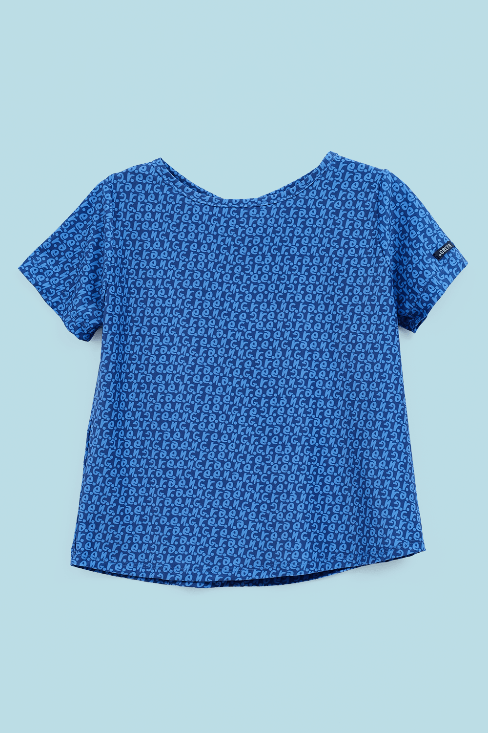 Camiseta Infantil Menina Oceano Azul