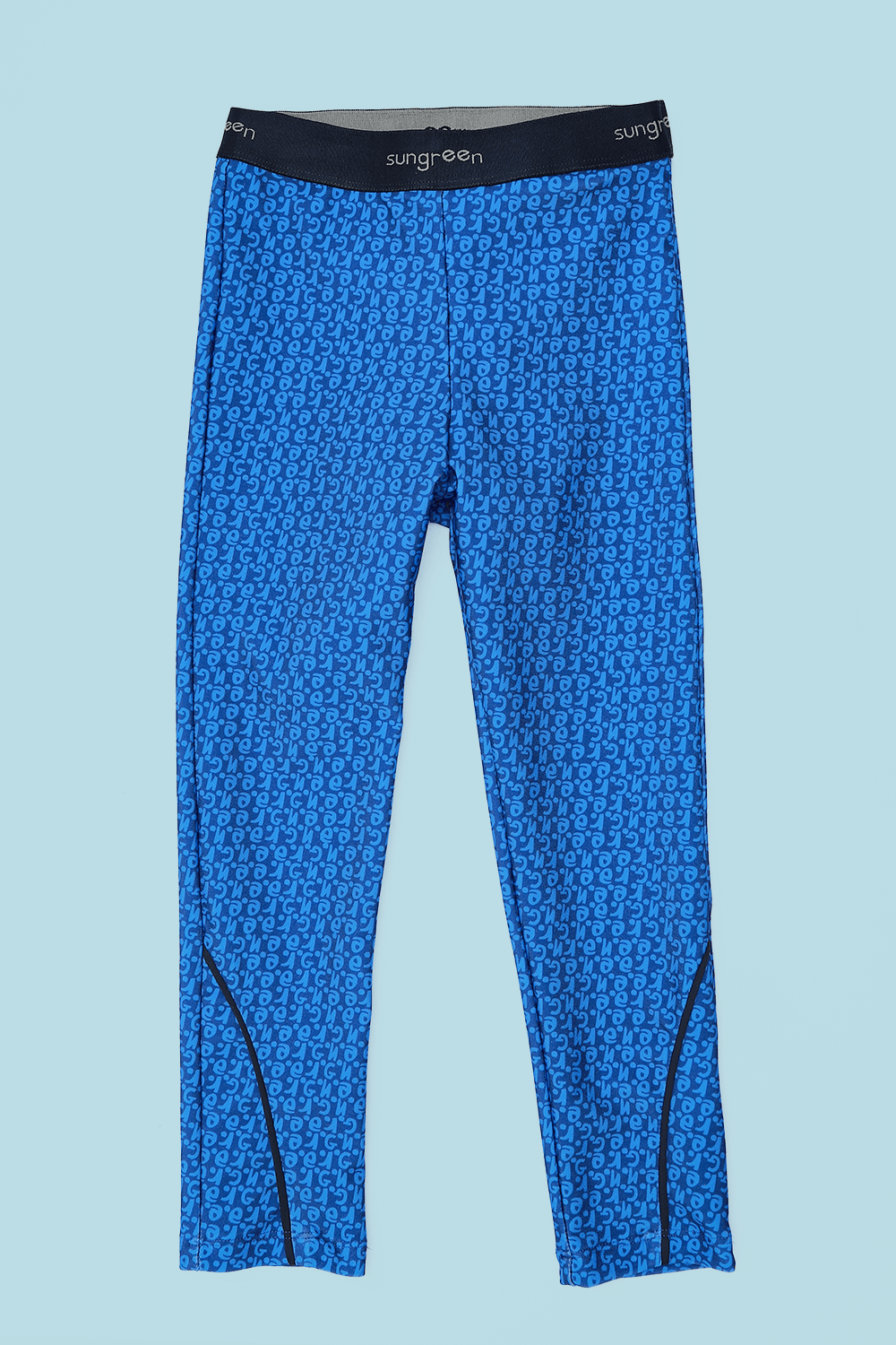 Calça Legging Infantil Menina Oceano Azul