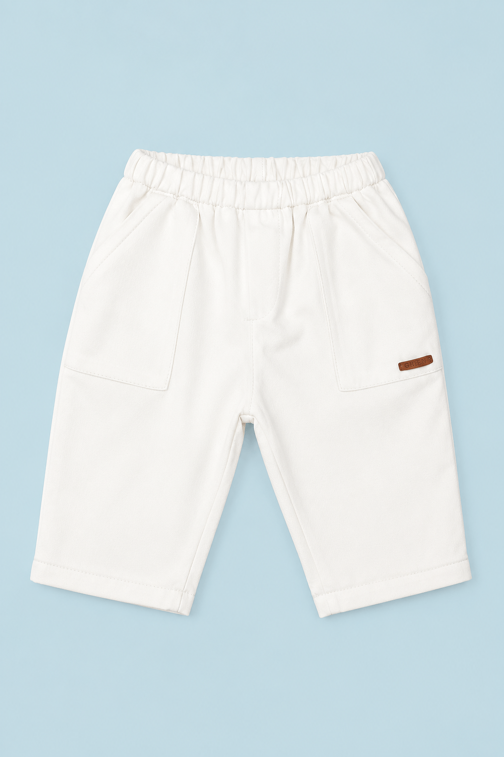 Calça Bebê Menino Sarja Branco