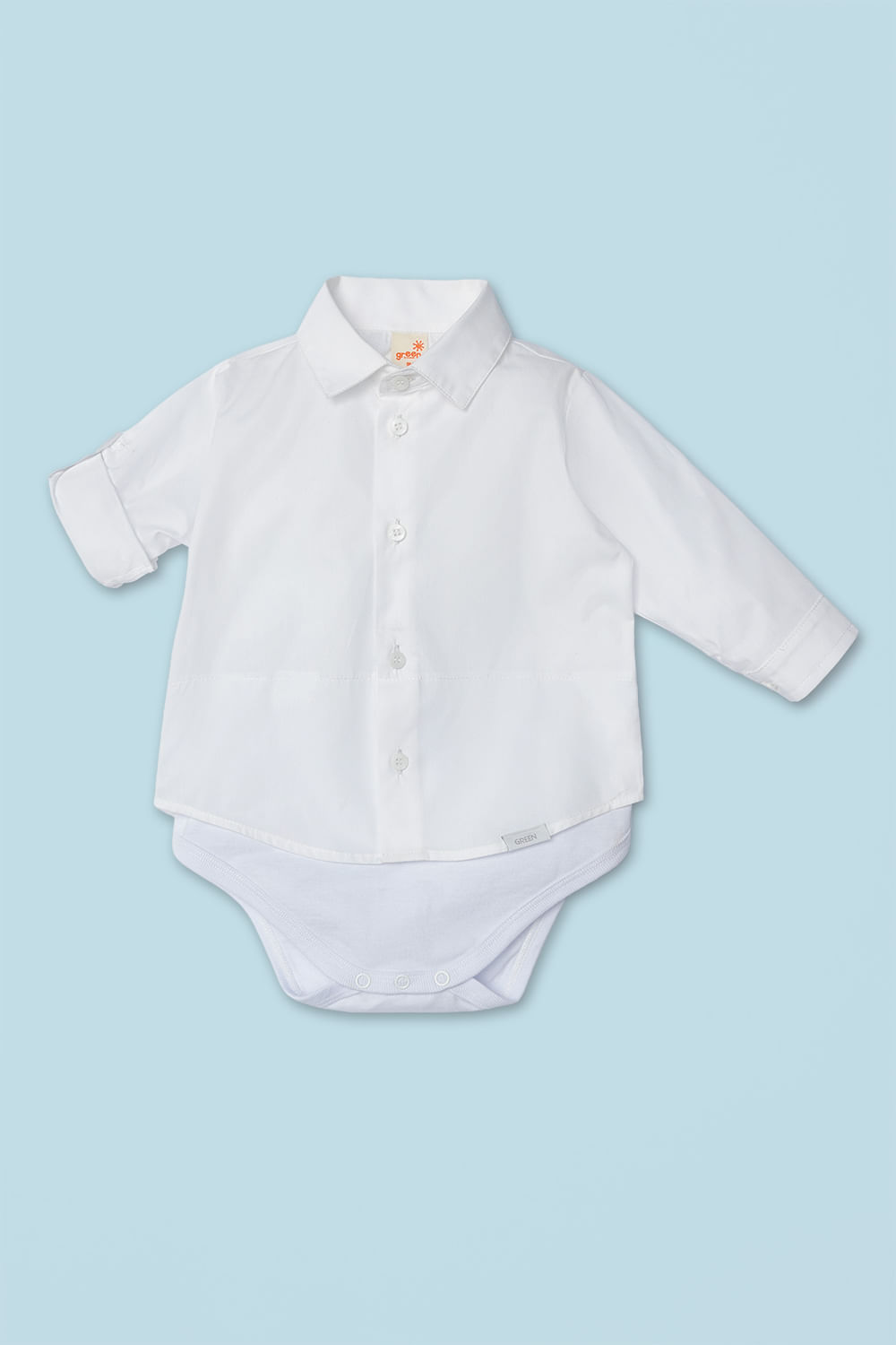 Body Camisa Bebê Menino Branco