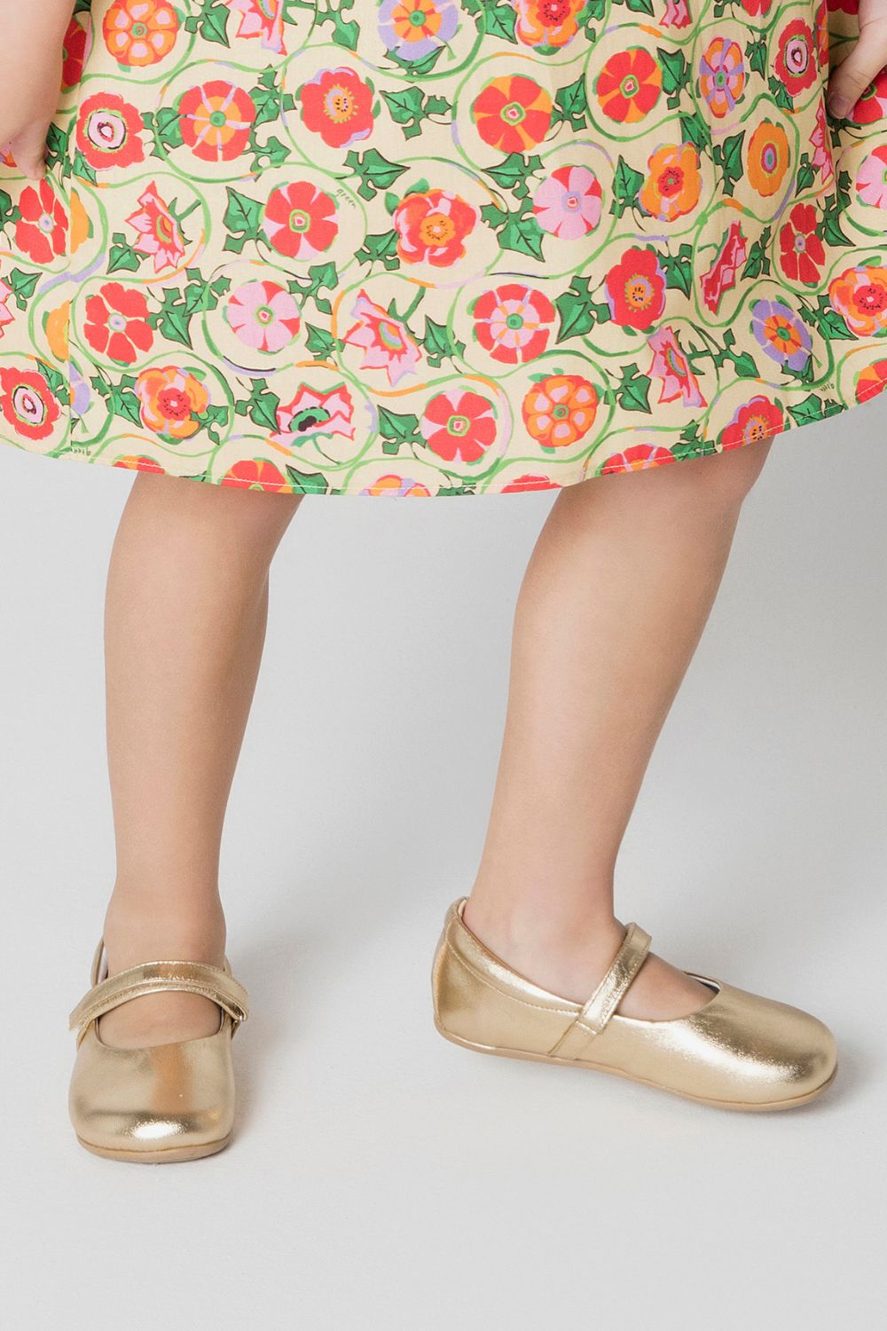 Sapato Infantil Menina Boneca Green Dourado