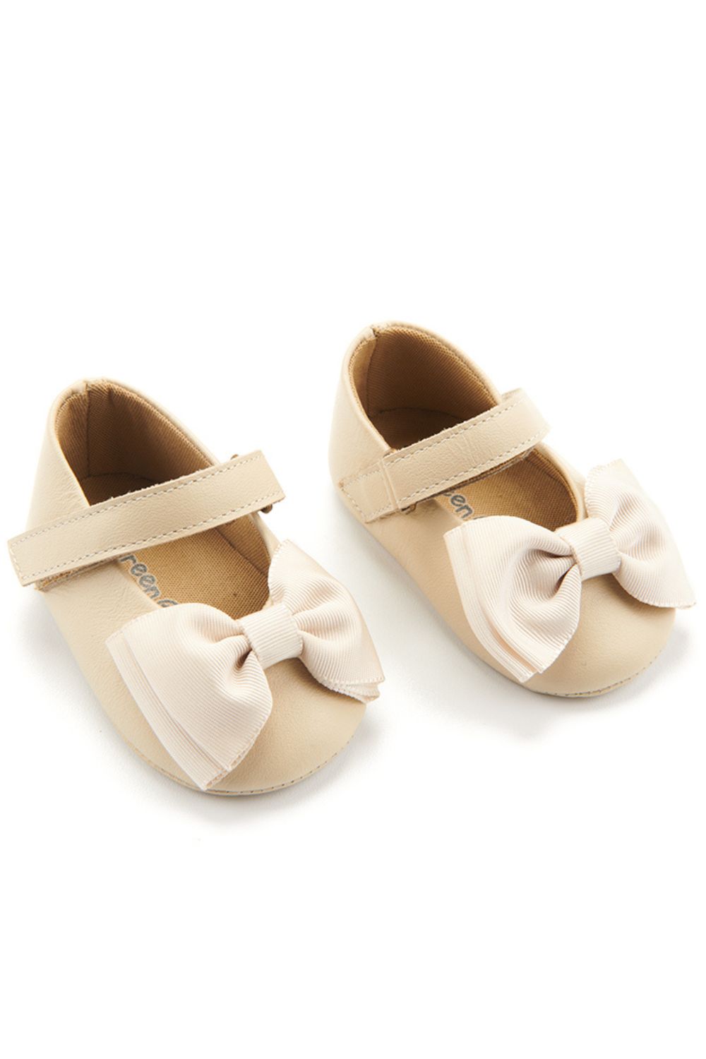 chaussures de bébé⸝⸝⸝⸝♡BOX付 Sapato Bebê Laço Cru - Green