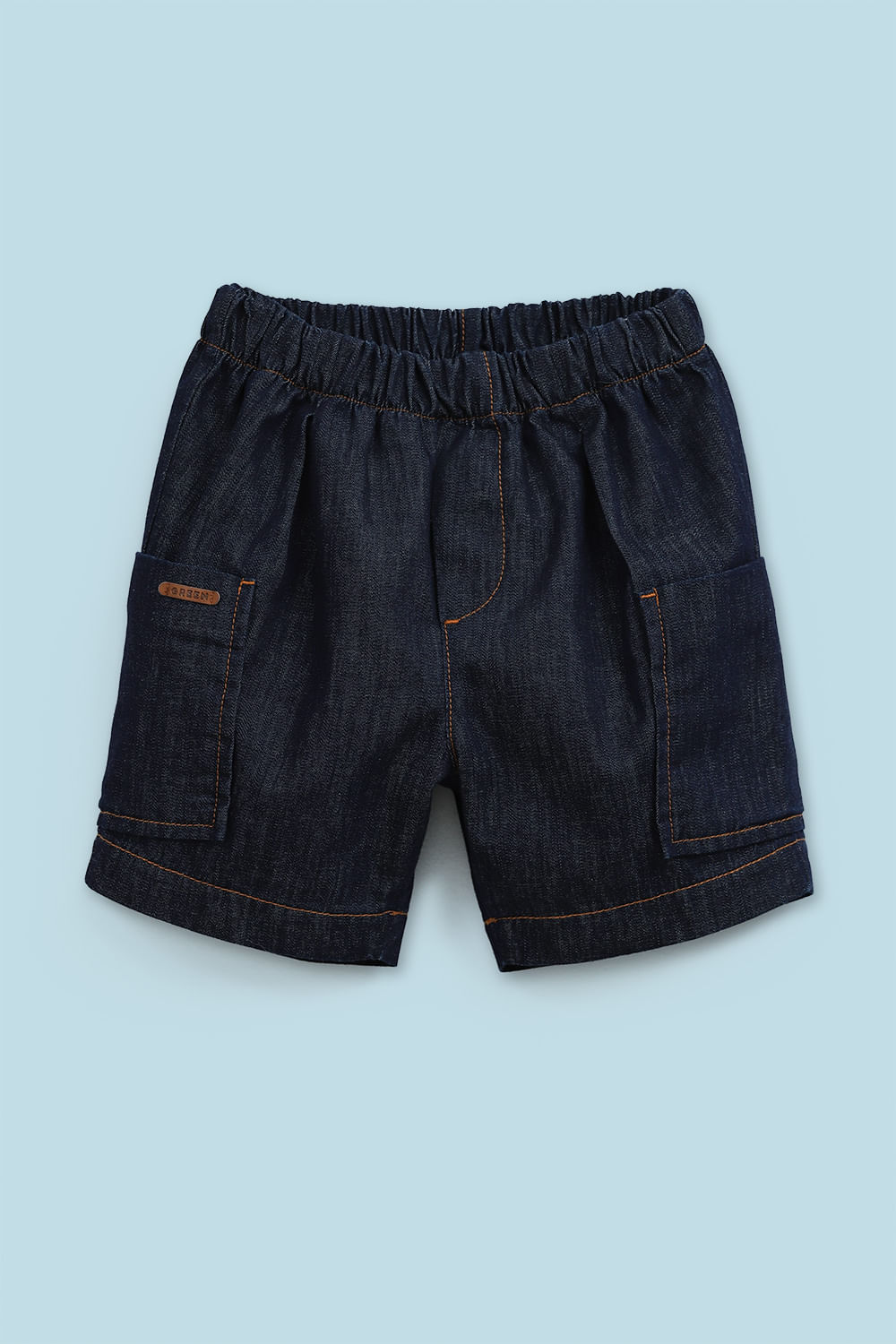 Bermuda Toddler Menino Jeans Azul