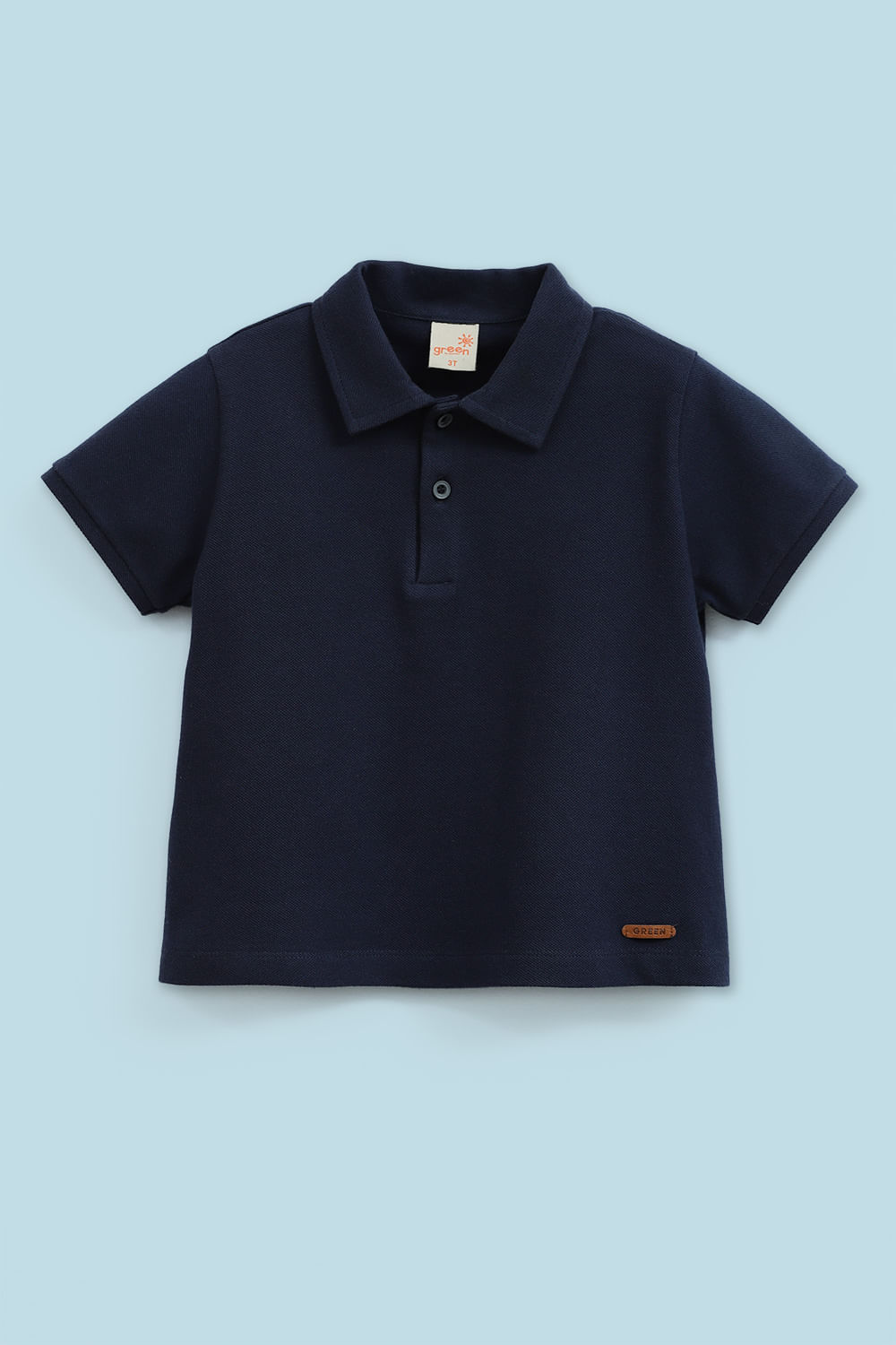 Polo Toddler Menino Piquet Conforto Azul