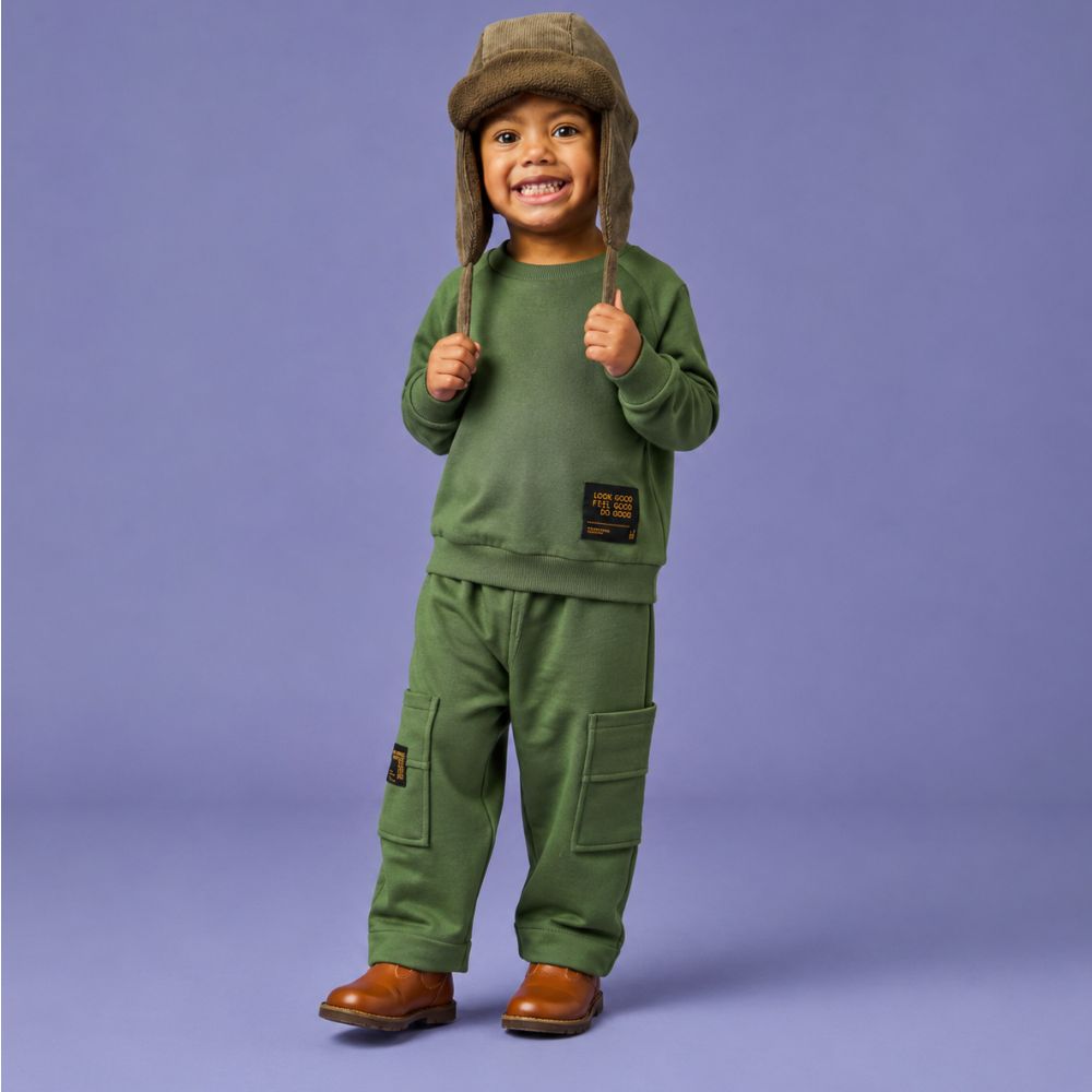 Conjunto Toddler Menino Yum ML Verde